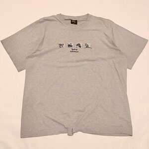 Sydney Australia T-Shirt Mens XL Grey Embroidered Souvenir Travel 90s Tee